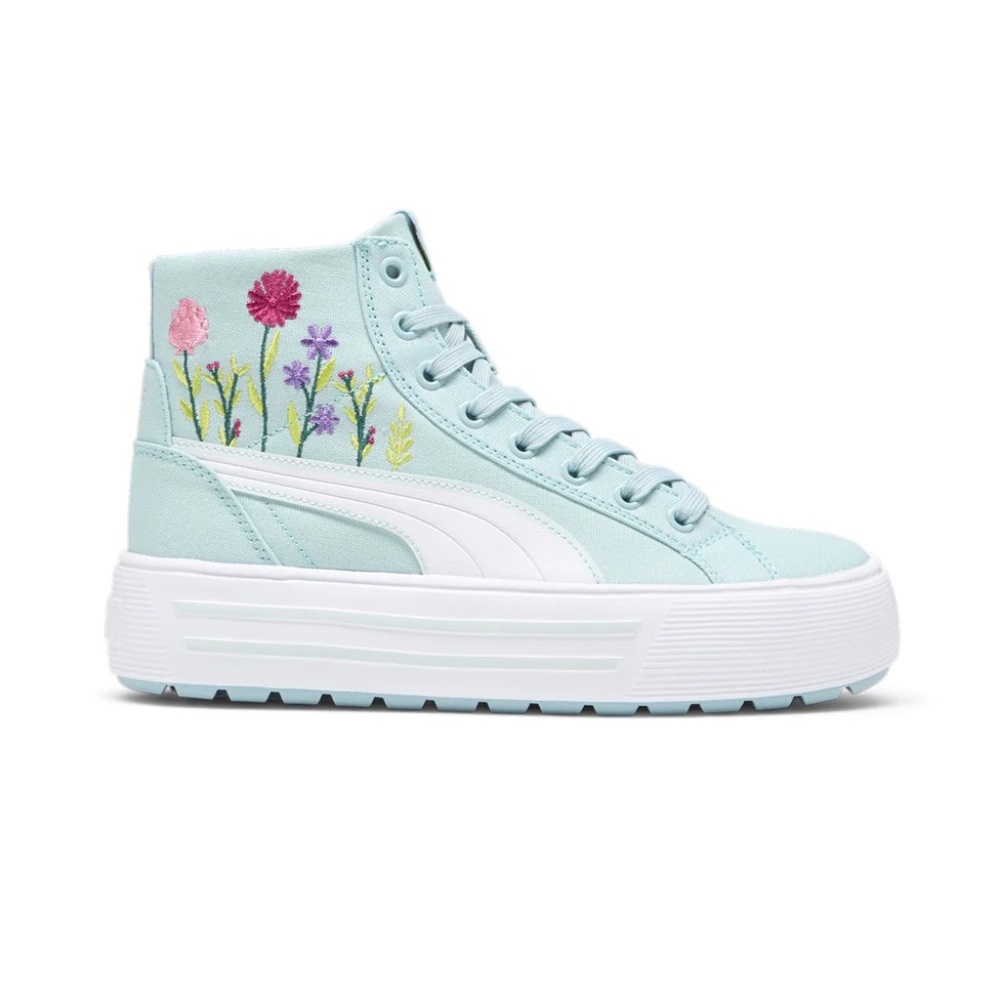 NIB PUMA Kaia 2.0 Floral Platform High Top Sneakers